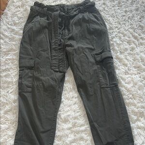 White House Black Market Olive Green Cargo Capris